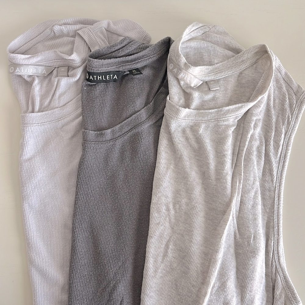 3 Bundle: ATHLETA XL soft workout tanks